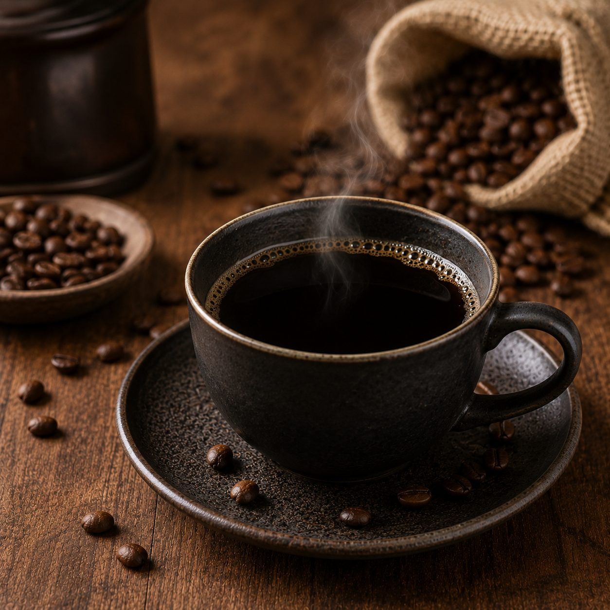 Home black coffee